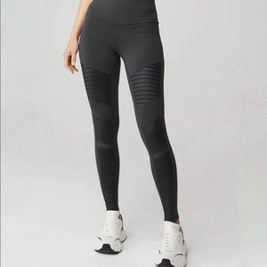 ALO Yoga Moto Legging, Full Length, Size Small